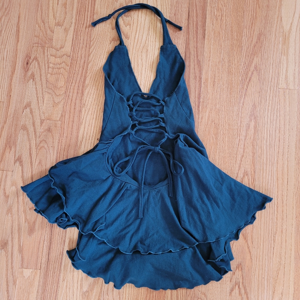 Women's Ruffle Halter Romper